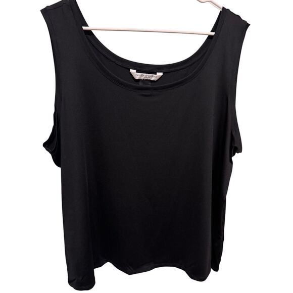 Peter Nygard Women's Black Sleeveless Tank Top Plus Size 3X - Picture 1 of 8